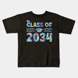 kindergarten to graduation class of 2034 Kids T-Shirt